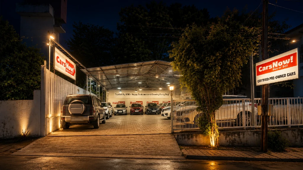 Cars inside the showroom